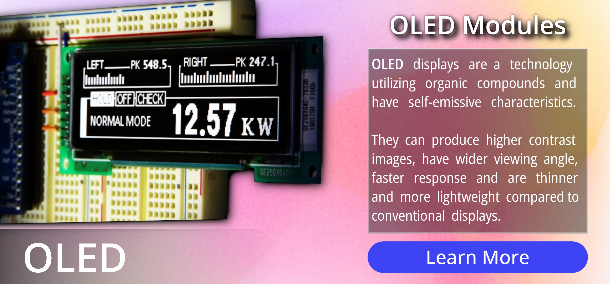 Advanced OLED Display Modules