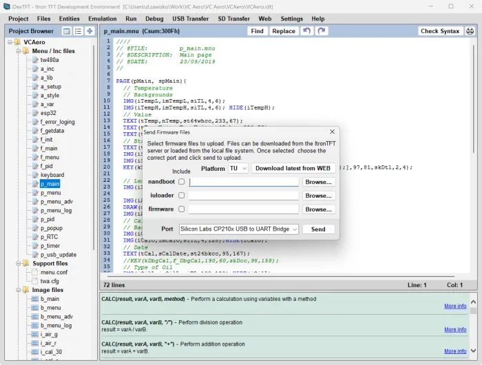 iDevTFT iDevOS development environment