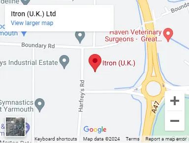Map showing the location of Itron UK Ltd, Norwich